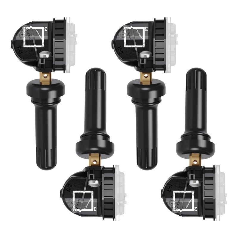 CDWTPS TPMS Sensor GM 4-Pack, 315MHZ Tire Pressure Monitor System for Chevy Silverado GMC Buick Cadillac Hummer Pontiac GM SAAB Saturn Replace#13598771,13598772,13586335,13581558,20923680 - Image 1